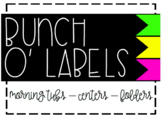 Bunch O' Labels - Green/Yellow/Pink