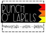 Bunch O' Labels - Red/Orange/Yellow