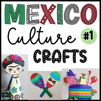 Preview of Bundle #1 Mexican Culture Crafts Hispanic Heritage Mexico Fiesta 5 mayo Day Dead