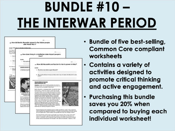 Preview of Bundle #10 - The Interwar Period