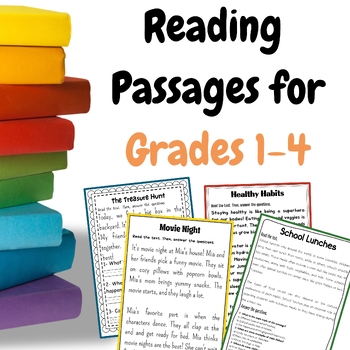 Preview of Bundle | 150 Reading Passages for Grades 1-3