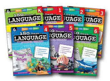 Preview of Bundle 180 Days of Language for k to 6  Grade (eBook)