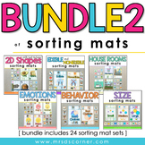 Bundle 2 of Sorting Mats for Special Ed [ 24 Sorting Mat S
