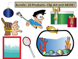 Bundle: 400+ pieces/ Clip Art and MORE! *P B and J Clip Art*