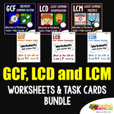 LCD, GCF and LCM Activities, Greatest Common Multiples and