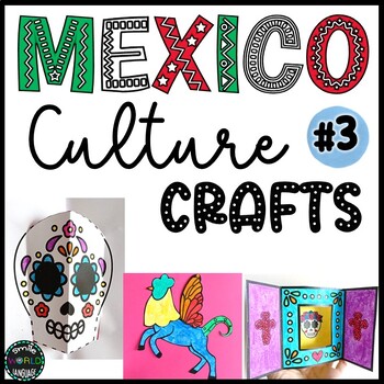 Preview of Bundle #3 Mexican Culture Crafts Hispanic Heritage Día de Muertos Day of Dead