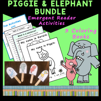 Preview of Elephant & Piggie Book Activities | Mo Willems Book Activities for Early Readers