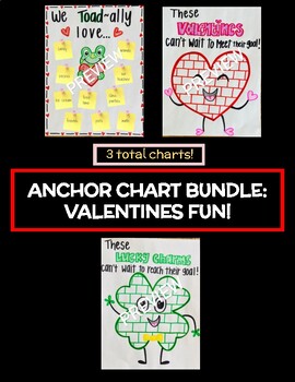 Preview of Bundle:  3 Valentines/St. Patrick's Day Class Incentive Charts