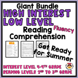 Bundle 4: High Low Reading Comprehension & Fluency Standar