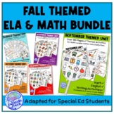 Bundle 5 Monthly Themed Units for Fall Semester in Autism 