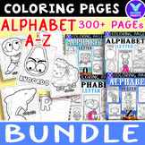 Bundle ALPHABET Letter A-Z Vocab Coloring Page & Writing A