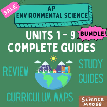 Preview of Bundle: APES Units 1 - 9 Guides - Detailed Topics for AP Exam
