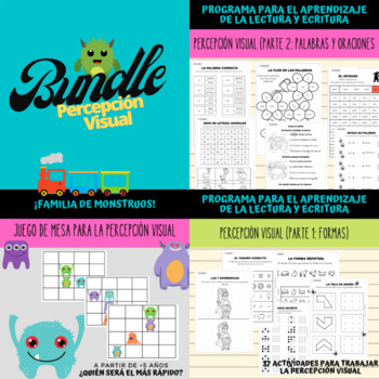 Preview of Bundle: Actividades para la mejora de la percepción visual. Lectura y Escritura