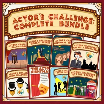 Preview of Bundle: Actor's Challenge: 13 No-Prep-Required Drama Lessons!