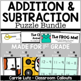 Bundle Addition & Subtraction Mystery Picture Puzzles | Ma
