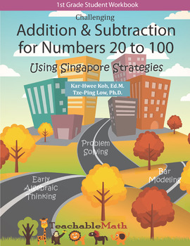 Preview of Bundle - Addition Subtract to 100 - Morning Work using Singapore Mastery Method