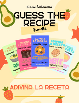 Preview of Bundle: Adivina La Receta - Guess The Recipe - CI Spanish Comida/Commands