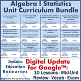 Bundle: Algebra 1 Statistics Unit Curriculum (Common Core)