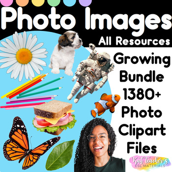 Preview of Bundle All Real Photo Clipart PNG Files ESL ELL SPED