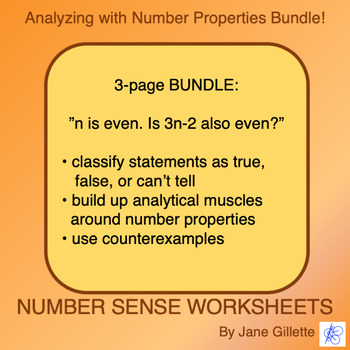 Preview of Bundle: Analyzing With Number Properties