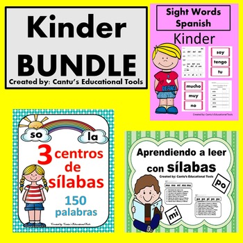 Preview of Aprendiendo a leer con silabas, Palabras de uso frequente, Silabas BUNDLE