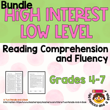 Preview of Bundle: BACK TO SCHOOL High Low Reading Comprehension & Fluency