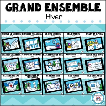 Preview of Bundle BOOM CARDS- Grand ensemble Hiver