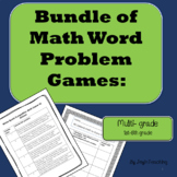 Bundle: Basic Facts Word Problem Dice Games- Winter Sports theme