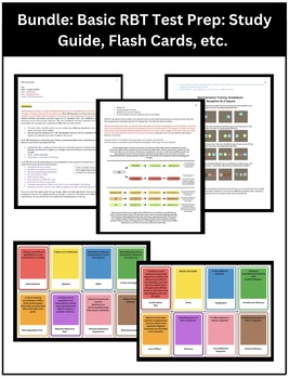 Preview of Bundle: Basic RBT Test Prep (Study Guide, Flash Cards, Practice Tests, etc.)