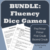 Bundle:  Beginning Sounds and Sight Words Fluency Dice Games