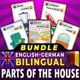 Bundle, Bilingual Parts of the House (English/German) Voca