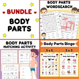 Bundle! Body Parts Matching Activity | Body Parts Wordsear