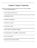 Bundle: Bon Voyage Chapitre 2 Vocab & Grammar Worksheets