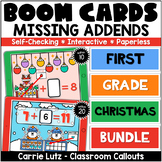Bundle Boom Cards Missing Addends within 20 Christmas / Winter