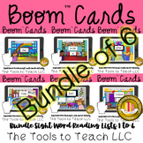 Bundle Boom™ Cards Reading 6 Word Lists Audio Self-Correct