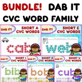 Bundle! CVC Word Family Dab it, Dot Marker, Dot Art, Do-A-