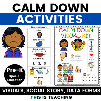 Calm Down Book Social Story by The Alternative Way to Pre-K