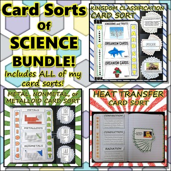 Preview of Bundle: Card Sorts of Science