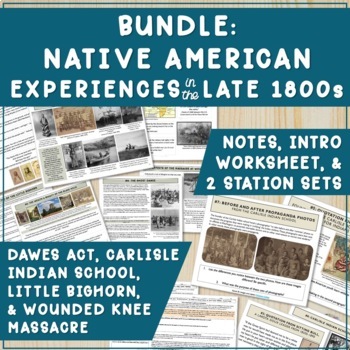Preview of Bundle Carlisle Indian School Stations + Little Bighorn & Wounded Knee Stations