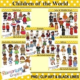 Children of the World clip art Bundle