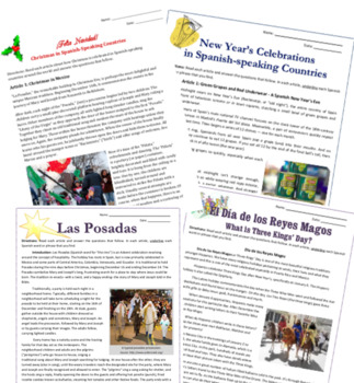 Preview of Bundle: Christmas & New Year's in Spanish-speaking Countries