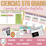 Bundle Ciencias 5to grado guías de estudio digitales