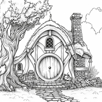 Preview of Bundle Coloring Book House And The Room