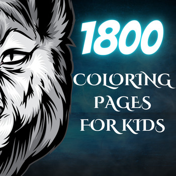 Preview of Bundle Coloring Pages For Kids PDF| 1800 Animals Coloring pages Bundle
