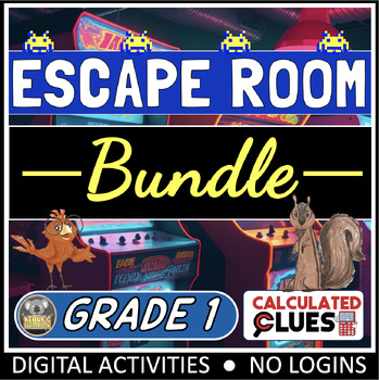 Preview of Math Escape Room: 1st Grade Bundle