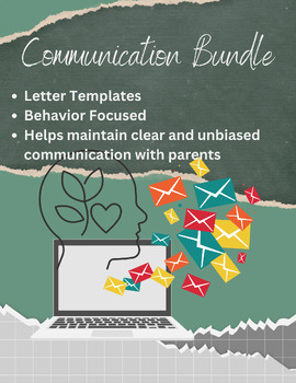 Preview of Bundle - Communication Letter Templates - Behavior Specific