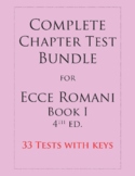 Bundle: Complete Chapter Tests for Ecce Romani I