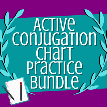 Preview of Bundle: Conjugate Active Latin Verbs (1st, 2nd, 3rd, and 4th Conjugation Charts)