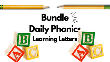 Preview of Daily Phonics Learning Letters - Bundle