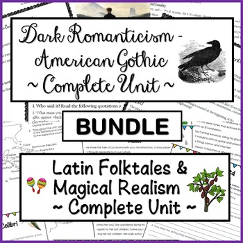 Preview of Bundle: Dark Romanticism - American Gothic + Latin Folktales & Magical Realism
